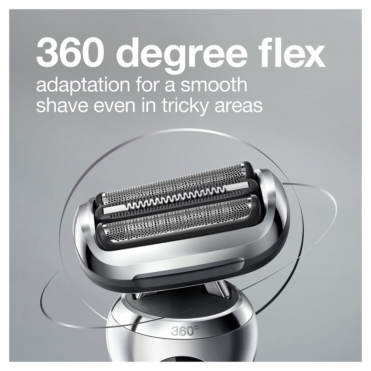 Braun Series 7 7032cs Flex Electric Razor for Men, Wet & Dry, Electric Razor, Rechargeable, Cordless Foil Shaver with Beard Trimmer and Charging Stand, Silver