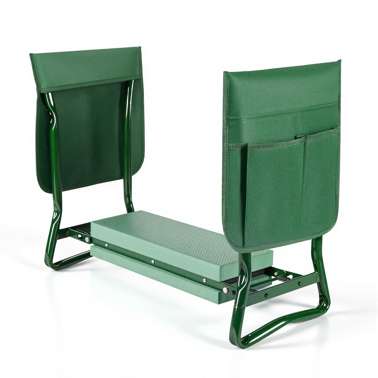 Zelurelle Garden Kneeler and Seat, 2-in-1 Gardening Kneeling Bench, Foldable Heavy Duty Garden Stool with Cushioned Pad, Gardening Gifts for Seniors Women -1PCS