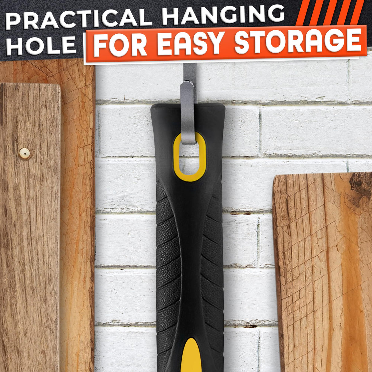 24 Oz Rubber Mallet Hammer for Woodworking, Flooring, Tiling, Camping and More - Rubber Hammer with Non-Slip Grip, Durable Ergonomic Handle and Anti-Vibrating Design for Furniture Assembly and Repairs