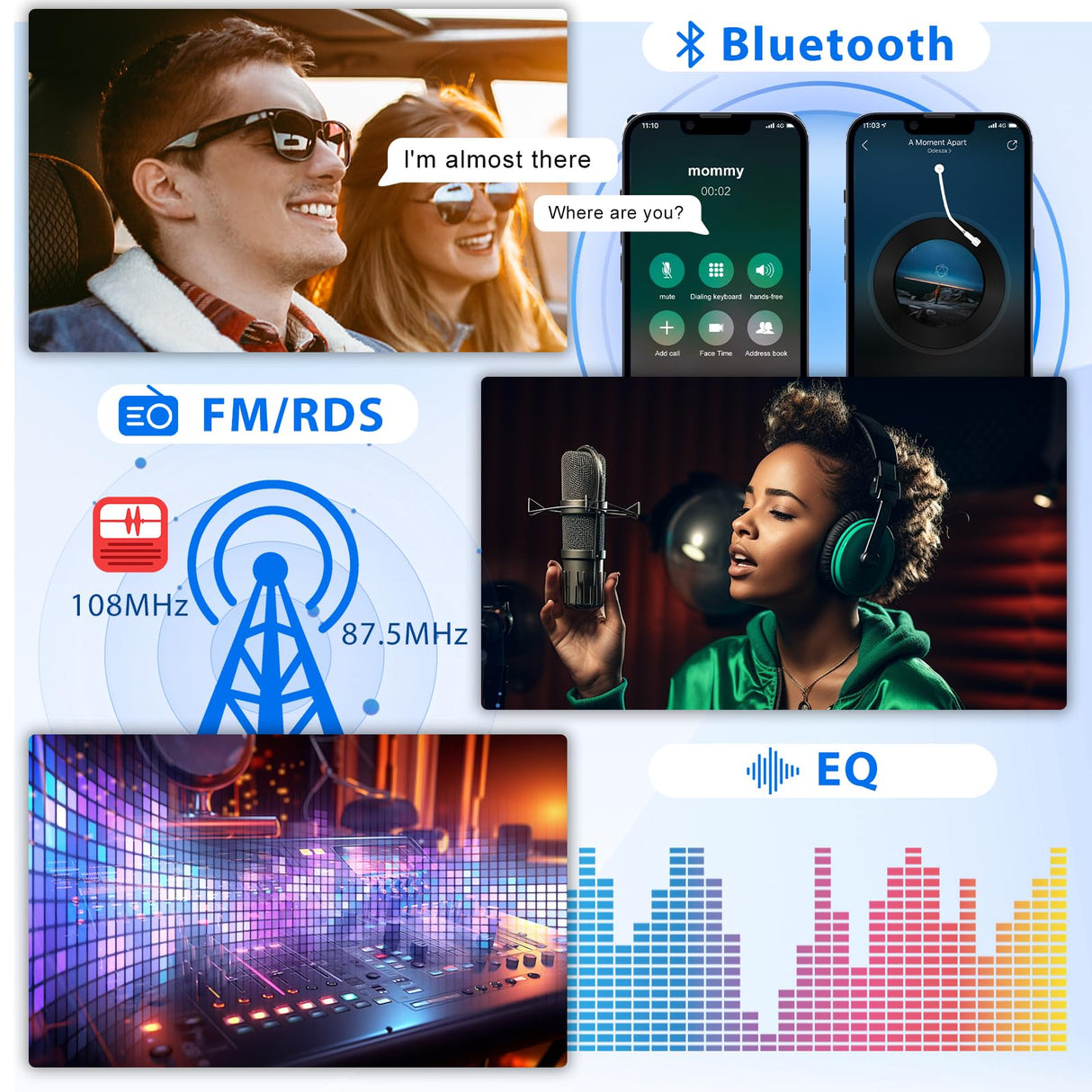 2+64G Android Car Stereo for Nissan Murano 2008-2014(LHD) Wireless Carplay Android Auto Car Radio, 9 inch Touch Screen Head Unit with Bluetooth Mirror Link WiFi GPS FM RDS EQ Backup Camera SWC MIC