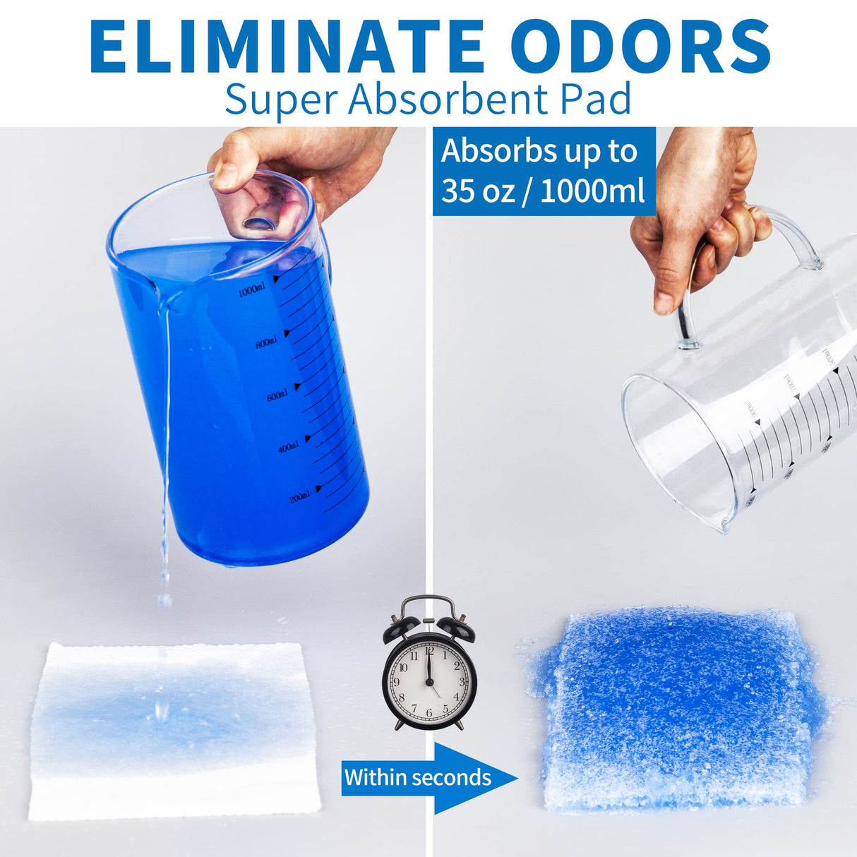 Bedpan Set with 30 Super Absorbent Pads and Disposable Liners, Bed Pans for Elderly Females Women and Men Comfortable, Thick PP Extra Large Heavy Duty by MINIVON