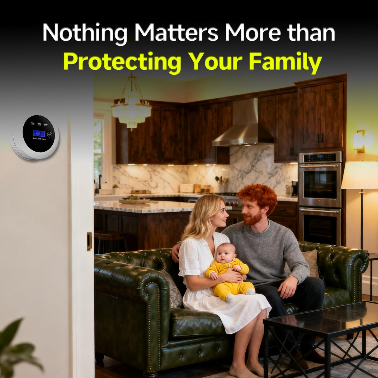 Drop-Tested Dual-Purpose Smoke and Carbon Monoxide Detector, Up to 10-Year Battery, Fewer False Alarm, U.S. Certified Safety Alarm for Home Use and Home Inspection, Easy to Install (White)