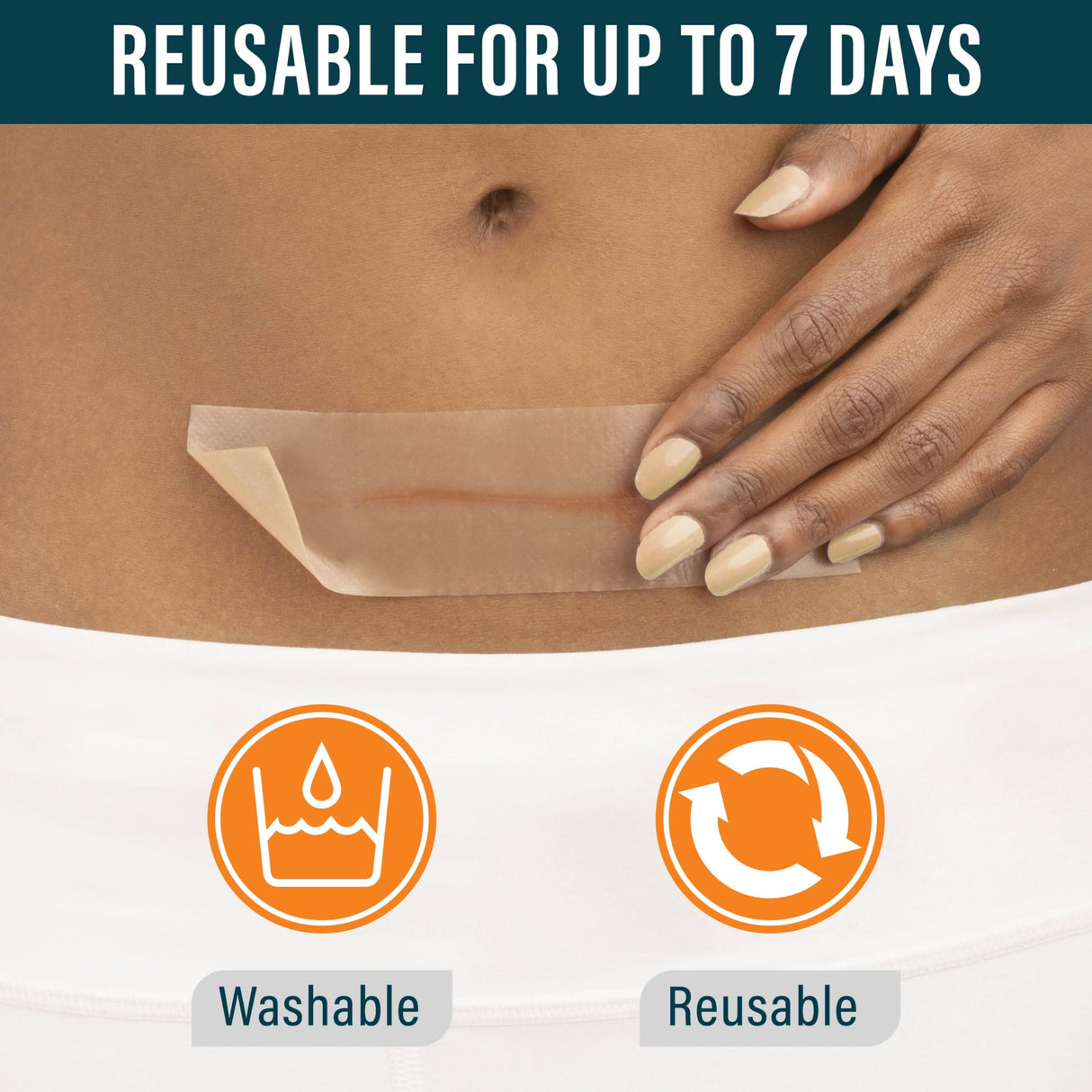 NUVADERMIS Clear Silicone Scar Tape for Surgical Scars - 120" x 1.5" Roll - Extra Long Scar Sheets for C-Section, Tummy Tuck, Keloid, and Surgical Scars - Reusable Medical Grade Silicone Scar Tape