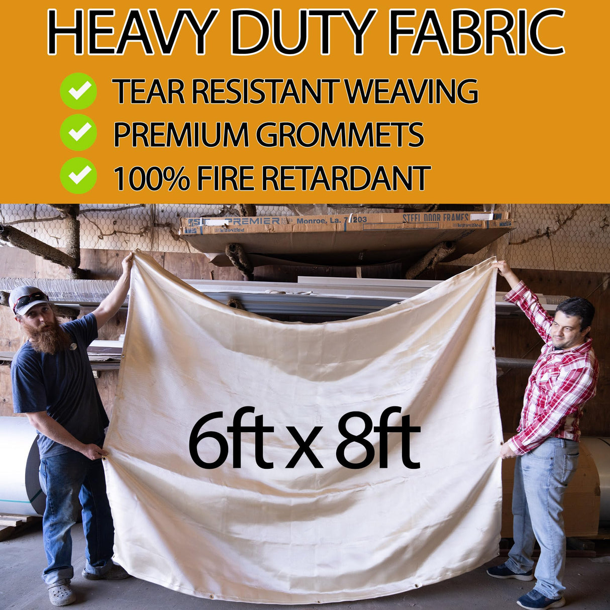 Supa Ant Welding Blanket Fireproof (Pack of 2) - Heavy Duty Weld Fire Blanket Tools - Welders Cover for Men Curtain - 6x8in with Gloves - Large Welding Gear for Welder Accessories/Emergency Supplies