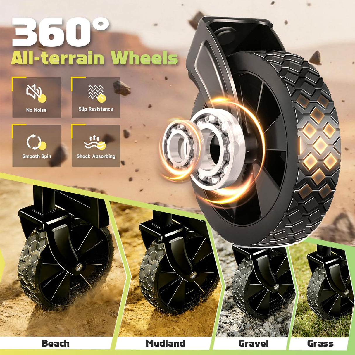 100KG Collapsible Foldable Small Wagon Carts Portable Folding Outdoor Cart