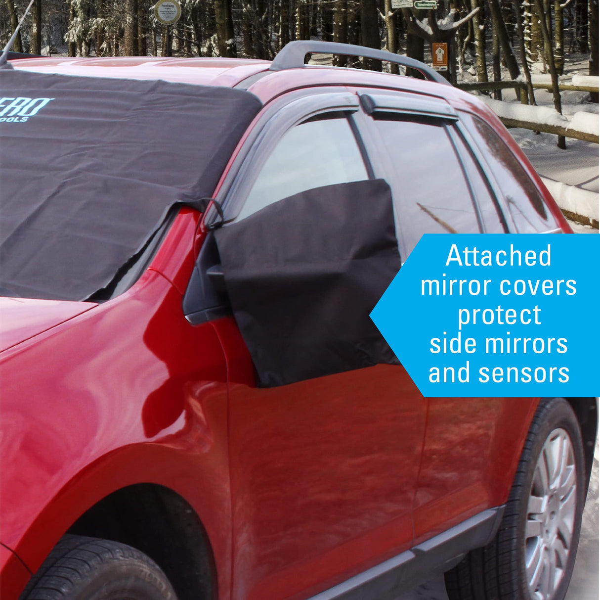 Subzero 17540PB Arctic Defense Car Windshield Cover for Ice and Snow, Car Snow Cover with Side Mirror Covers, (61" W x 42" H)
