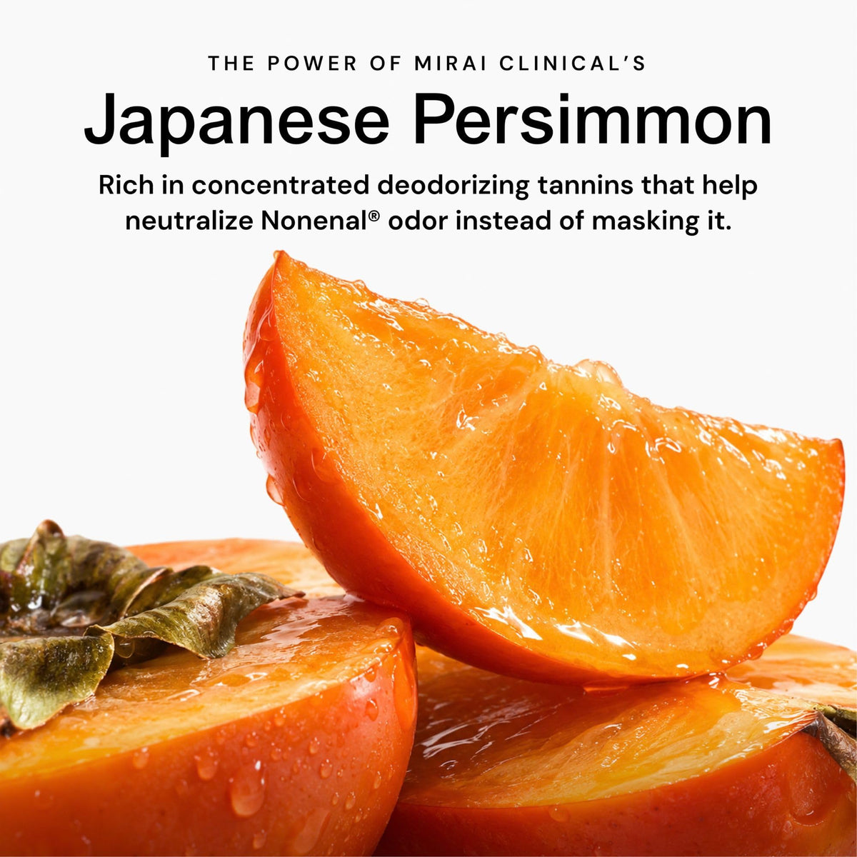 Mirai Clinical Persimmon Soap for Old People Smell,Nonenal® Odor Eliminator