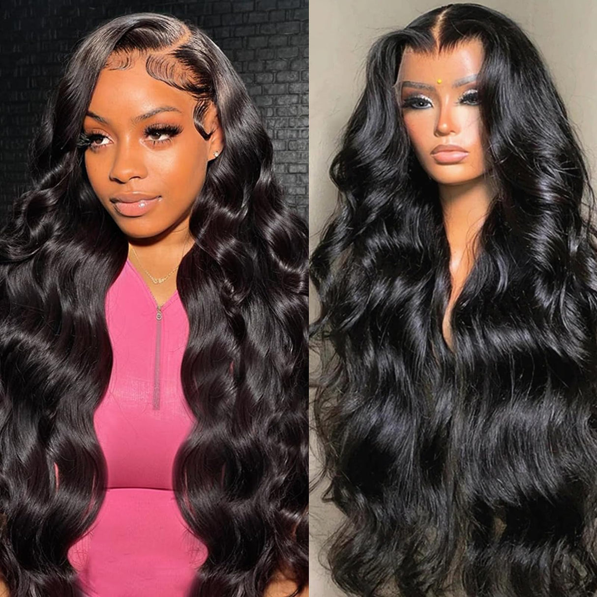 30 Inch 13x6 Lace Front Wigs Human Hair 200 Density Body Wave HD Lace Front Wigs Human Hair 13x6 HD Lace Frontal Glueless Wigs Human Hair Pre Plucked Brazilian Virgin Wig