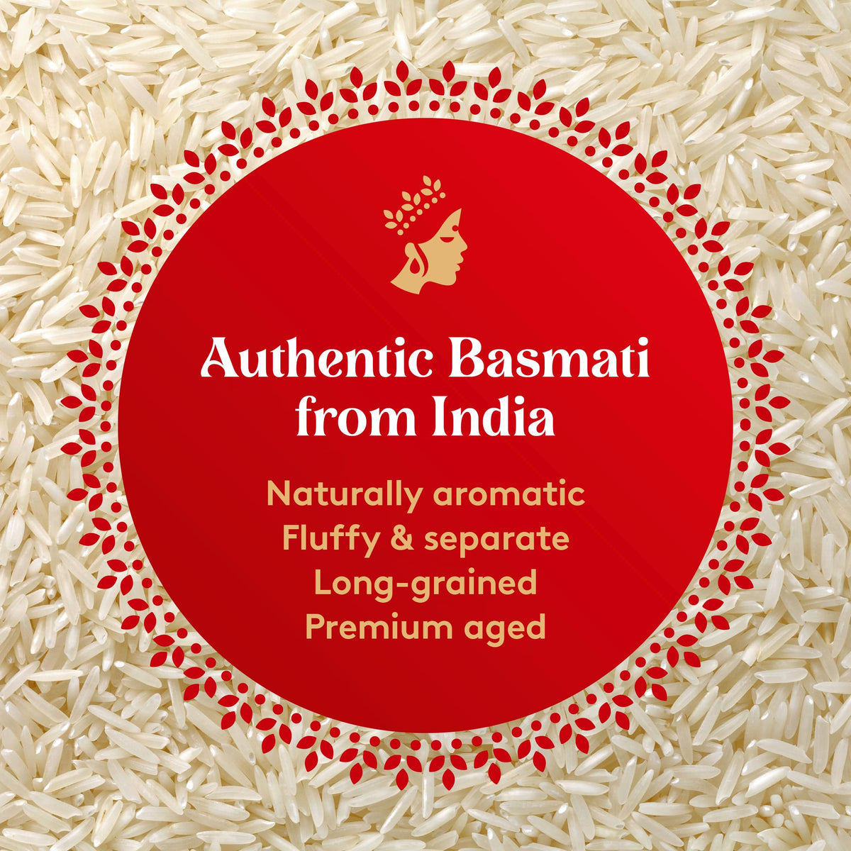 Royal Basmati Rice - Authentic Long Grain White Basmati Rice - 15 lb Bag