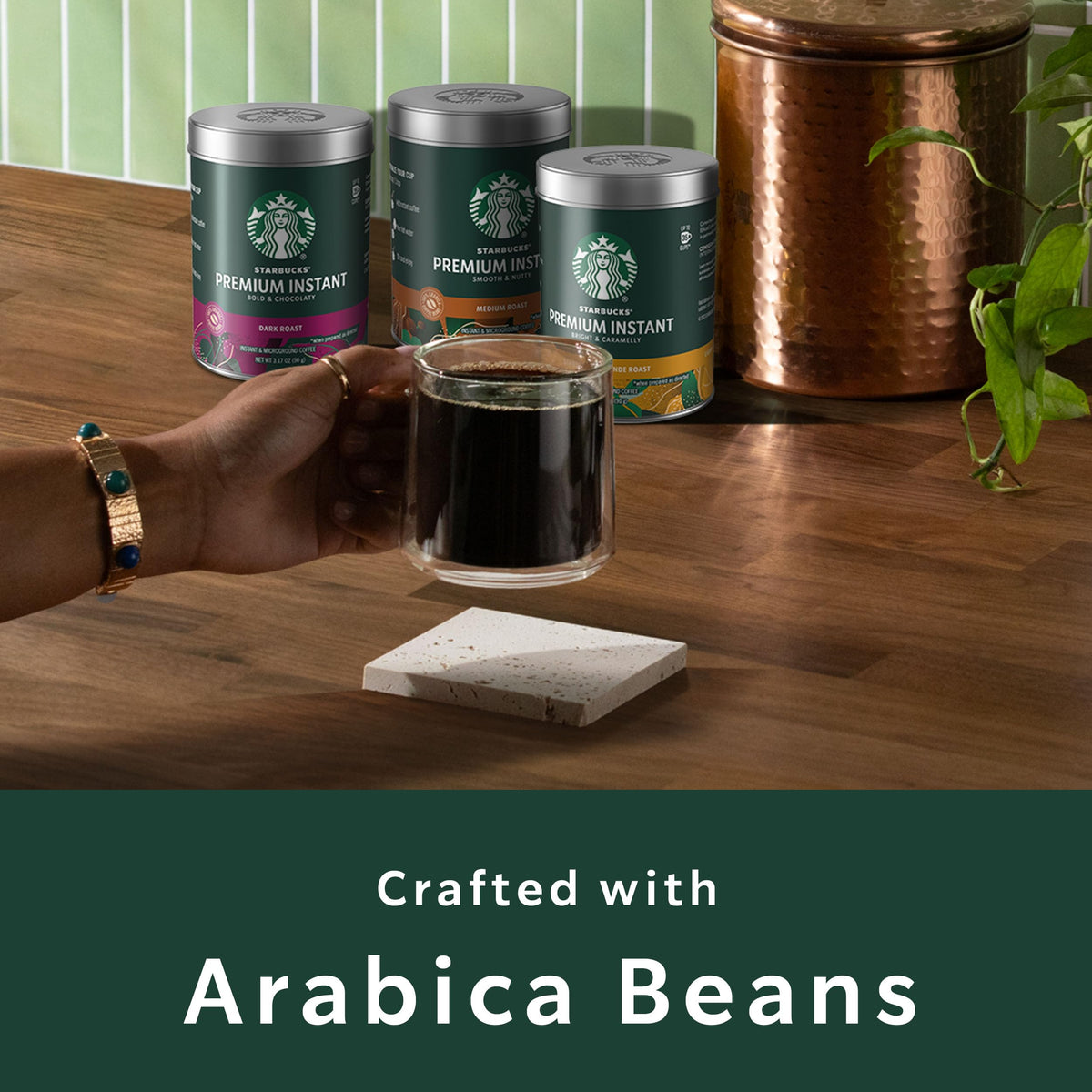 Starbucks Premium Instant Coffee, Dark Roast Coffee, 3.17 Oz Tins, 3-Pack