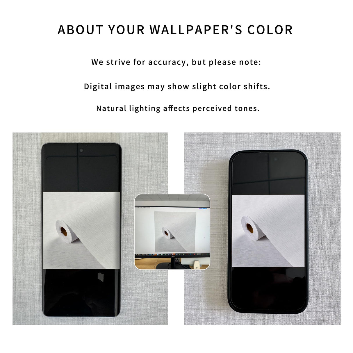 Haimin Grasscloth Textured Wallpaper 24in X 393in Fabric Contact Paper White Wall Paper Linen Peel and Stick Self-Adhesive Thick Vinyl Embossed Film Wallpaper (White)