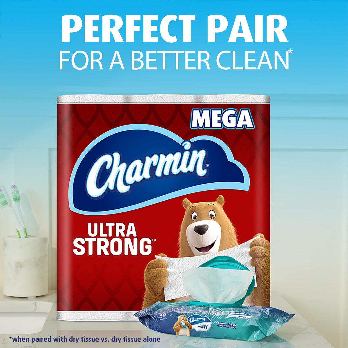 Charmin Flushable Wipes, 480 Total Wipes (12 Packs of 40)