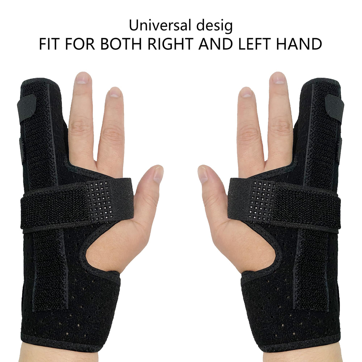 GenetGo Boxer Break Metacarpal Splint Brace - 4th or 5th Finger Splint Support (Medium)