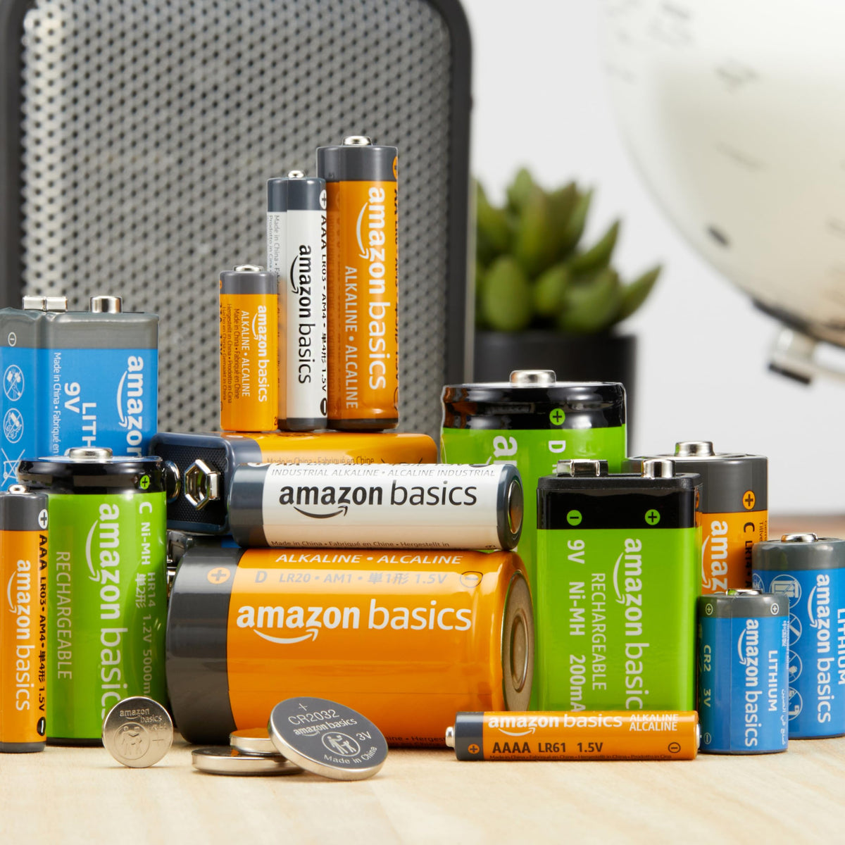Amazon Basics 48-Count AA & AAA High-Performance Alkaline Batteries Value Pack, 24 AA and 24 AAA, Ready to Use
