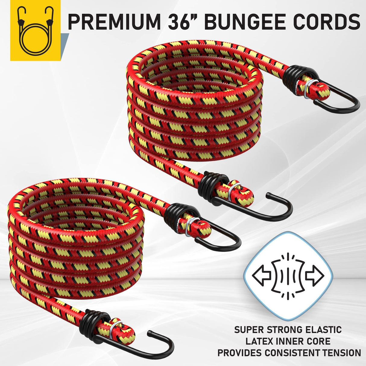 AUGO Ratchet Straps Heavy Duty 4 Pack -15 FT - 2200 LB Break Strength – with Safety Lock S Hooks - Cargo Straps for Moving, Appliances, Motorcycle – Soft Loop Tie Downs