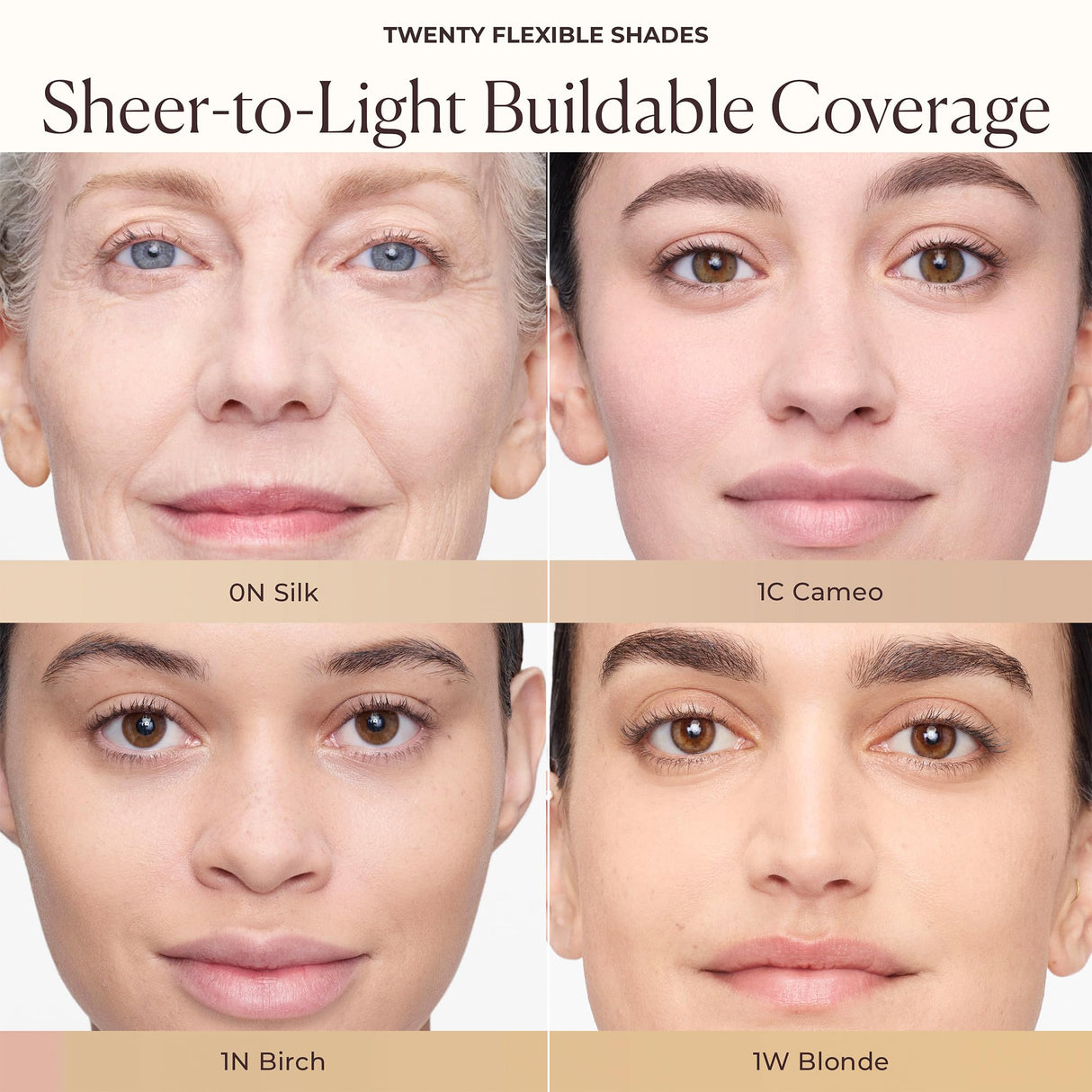 Laura Mercier Tinted Moisturizer Blurred Matte with SPF 30: 24HR+ Shine Control and Blurring, Long Lasting, Sheer to Light, Buildable Coverage, Blurs the Look of Pores, Skin Tint, 1C Cameo