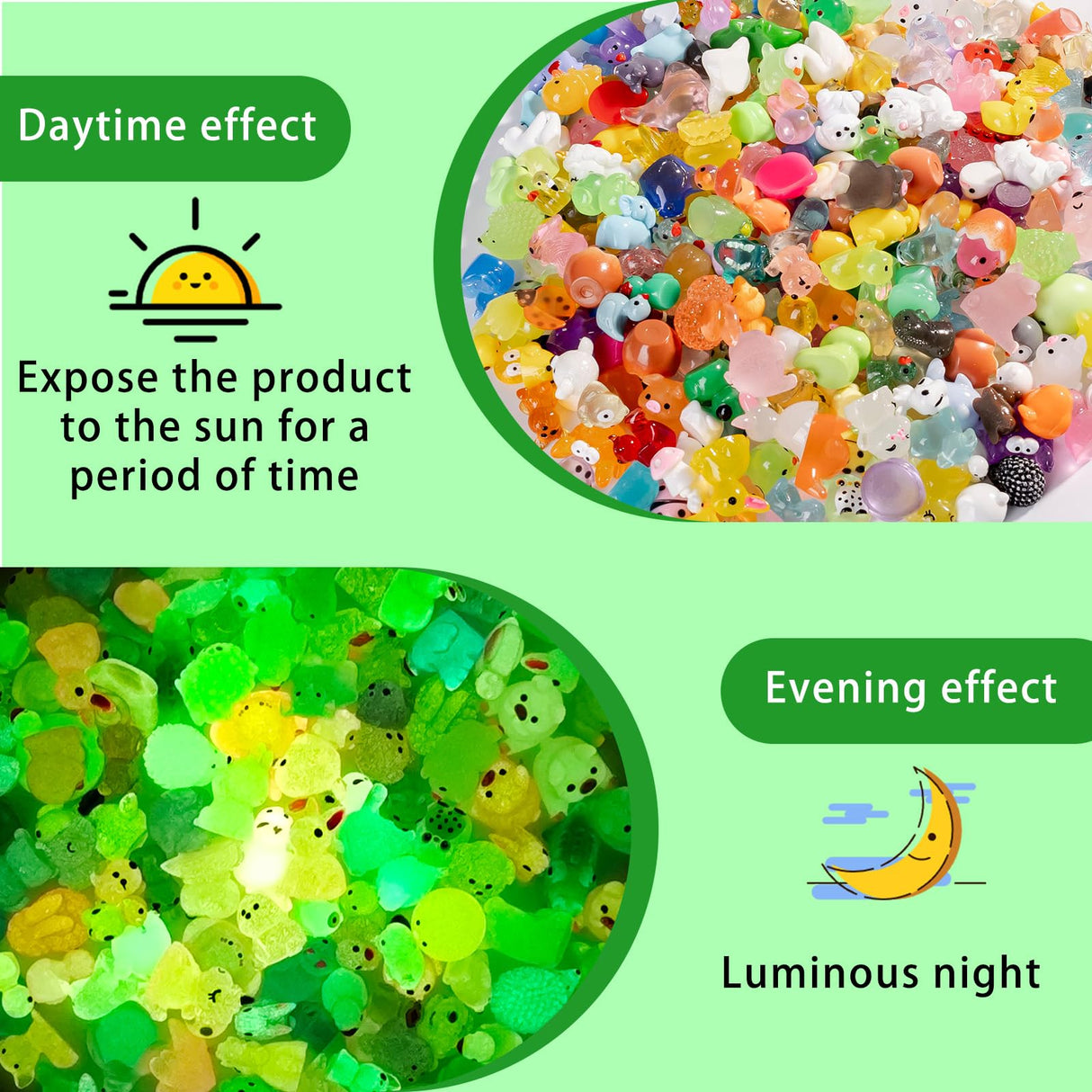 Faunamancy 300 Pcs Mini Resin Animals Figurines Bulk,300 Styles Tiny Animals Variety Pack for Fairy Garden Landscape,Hide Crafts Decor