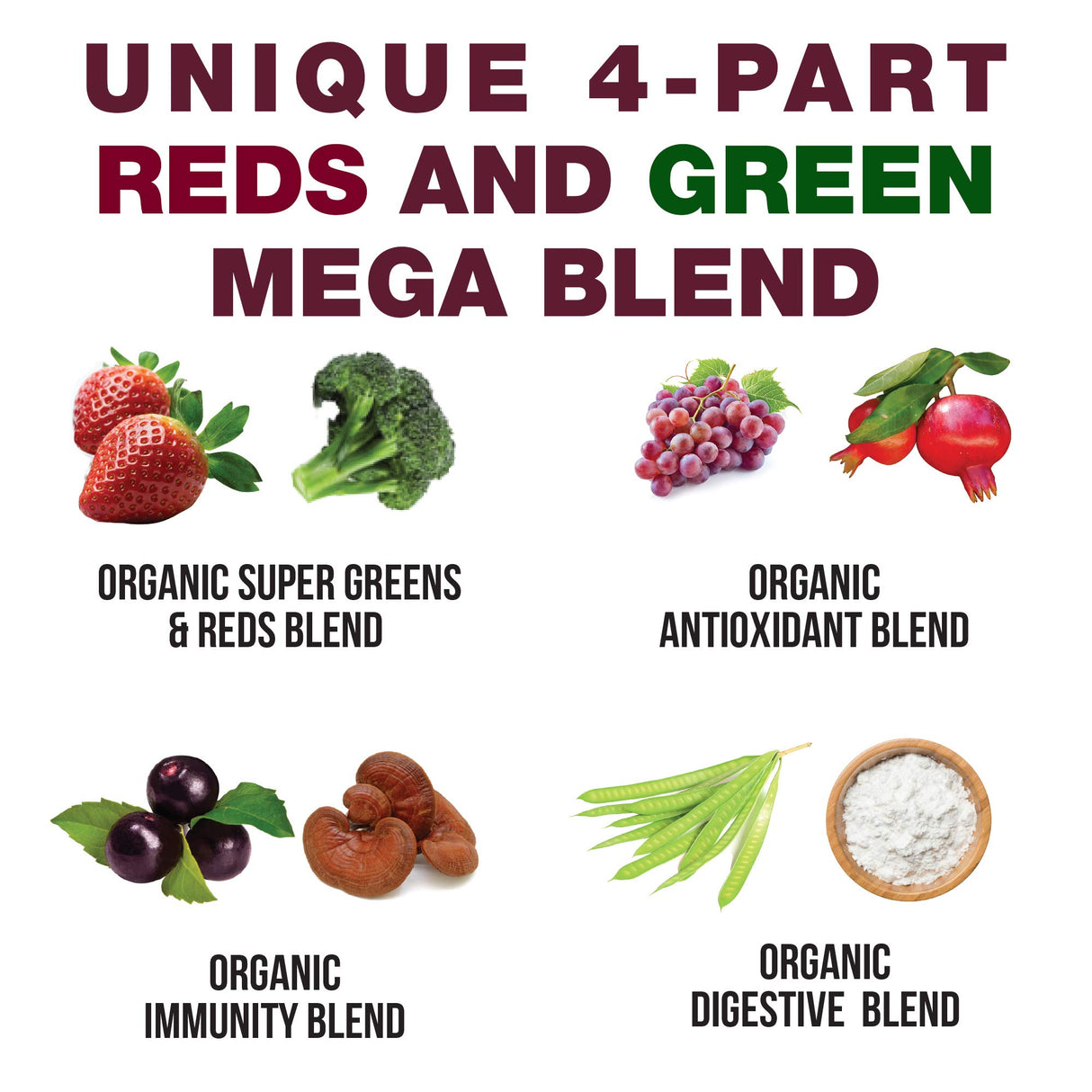 Kids Greens and Reds Superfood Powder. Best Tasting Organic Vegan Super Food Juice with 25+ Real Fruits and Vegetables. Gluten Free Real Food Vitamins. Green and Red Superfoods Supplement for Children