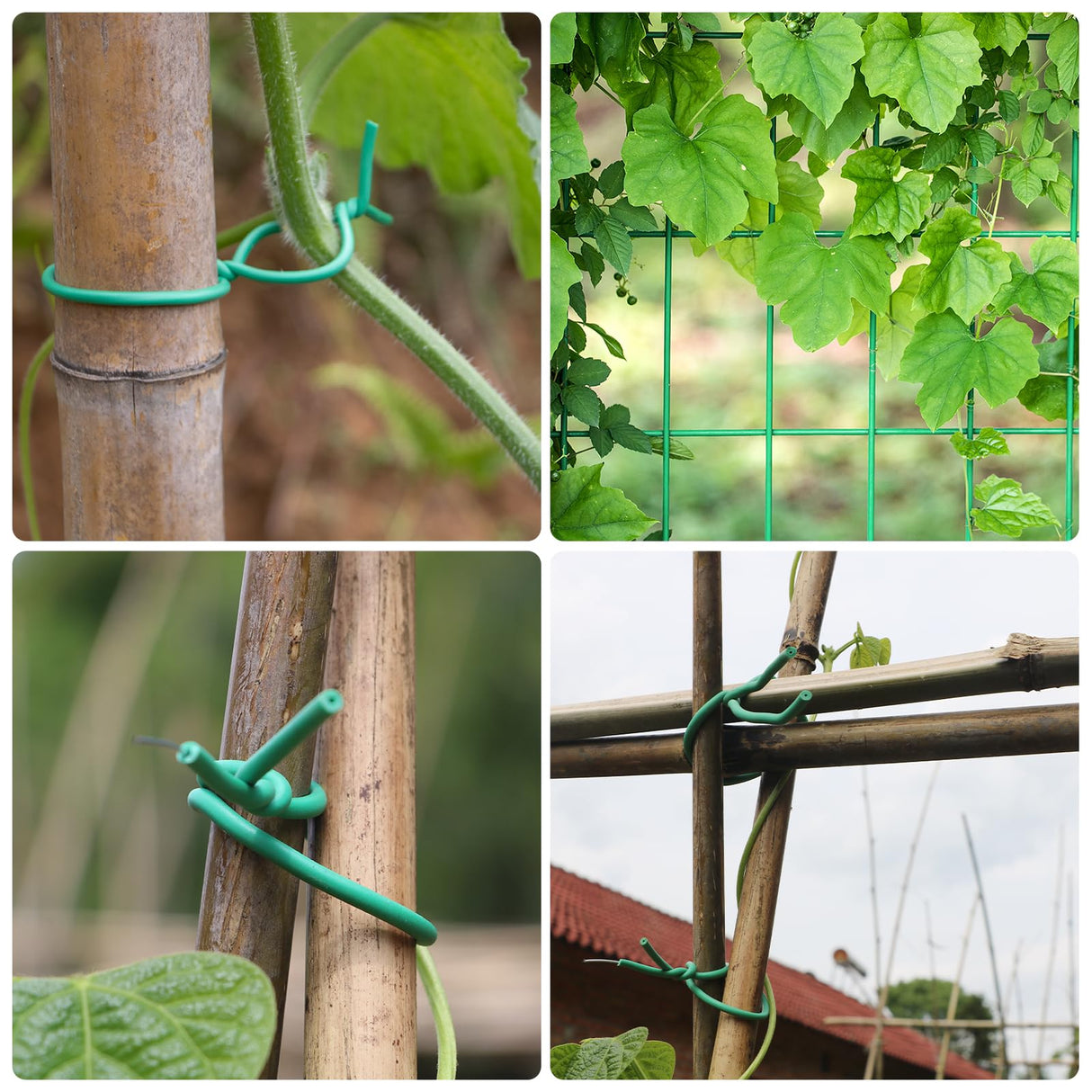 Garden Flexible Wire Tie, TPR Soft Twist Plant Ties Support Plant Vines for Supporting and Fixing Garden Planting Branches Vines & Stems ,Organize Data Wire and Office Organization (100ft, 0.2in)