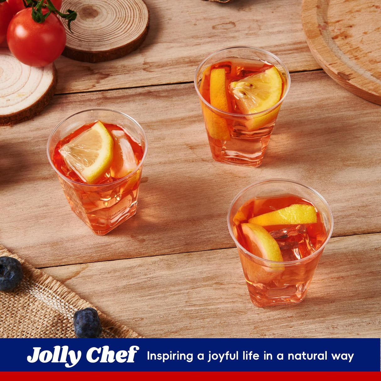 JOLLY CHEF 500 Pack 2 oz Plastic Shot Glasses Clear Disposable Plastic Cups Heavy-duty Party Glasses, Disposable Cups for Thanksgiving Christmas Halloween Party