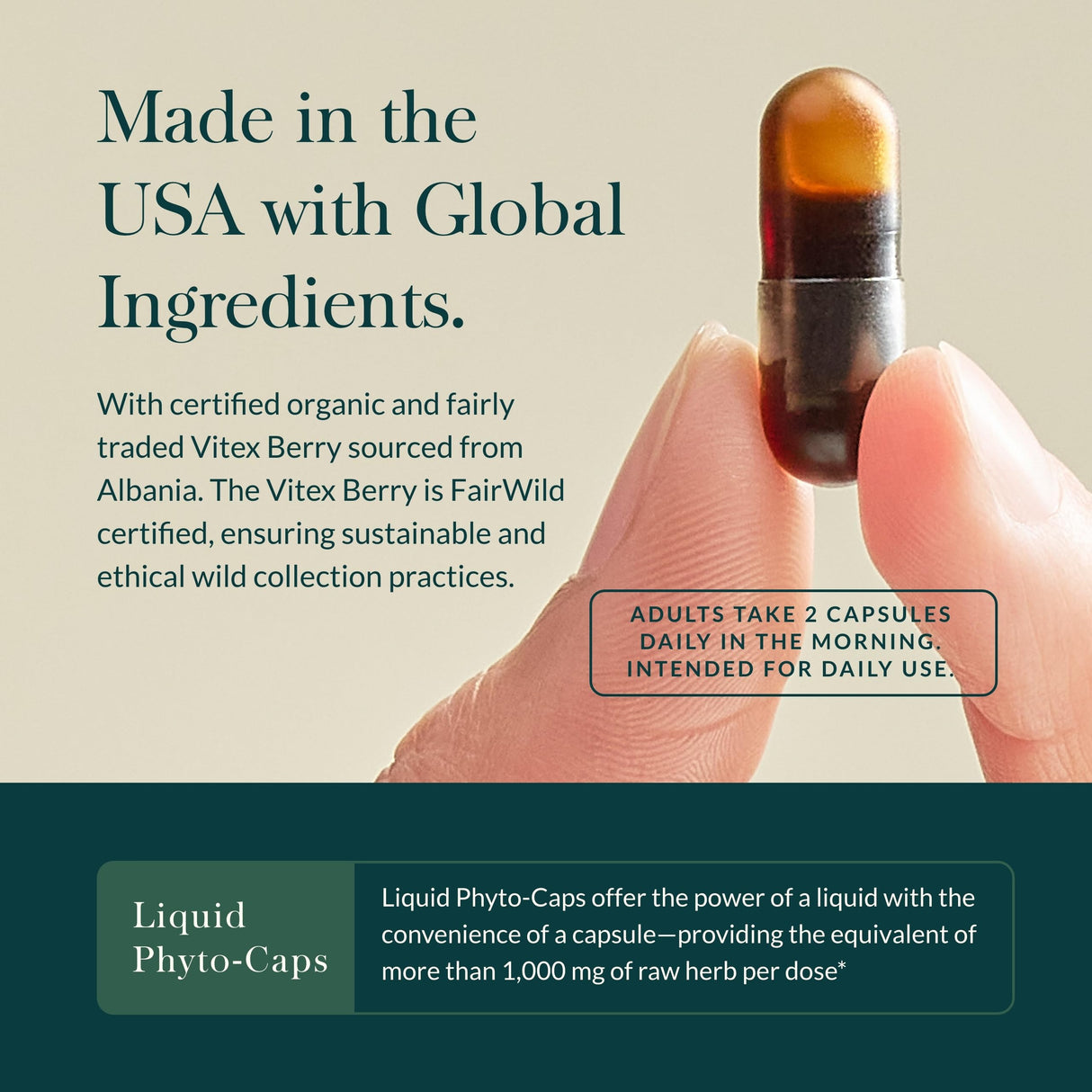 Gaia Herbs Cycle Support - Supports Hormone Balance & PMS Relief - Herbal Supplement with Vitex Berry & Schisandra - Free from Gluten, Dairy & Soy - 60 Vegan Capsules (30 Servings)