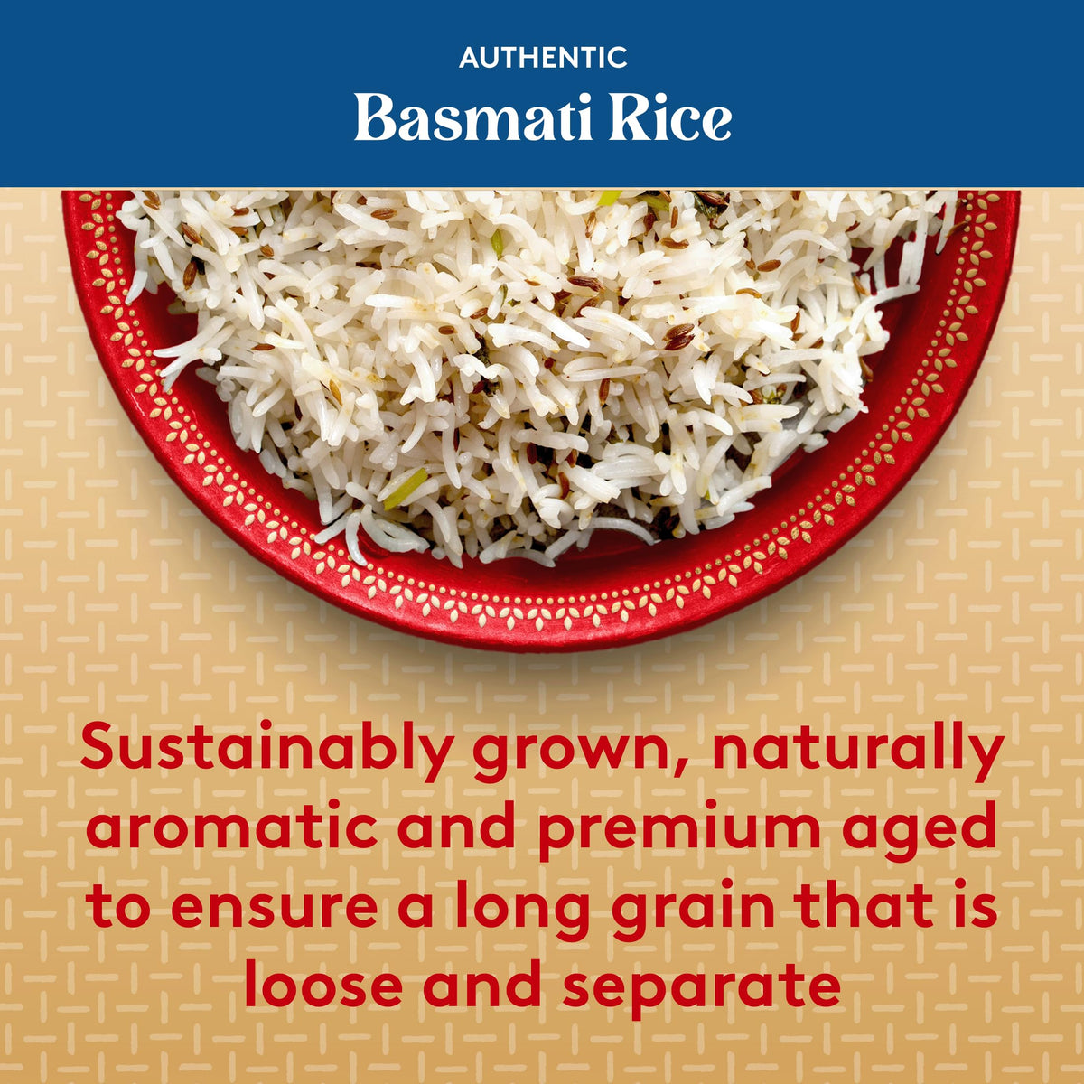Royal Basmati Rice - Authentic Long Grain White Basmati Rice - 15 lb Bag