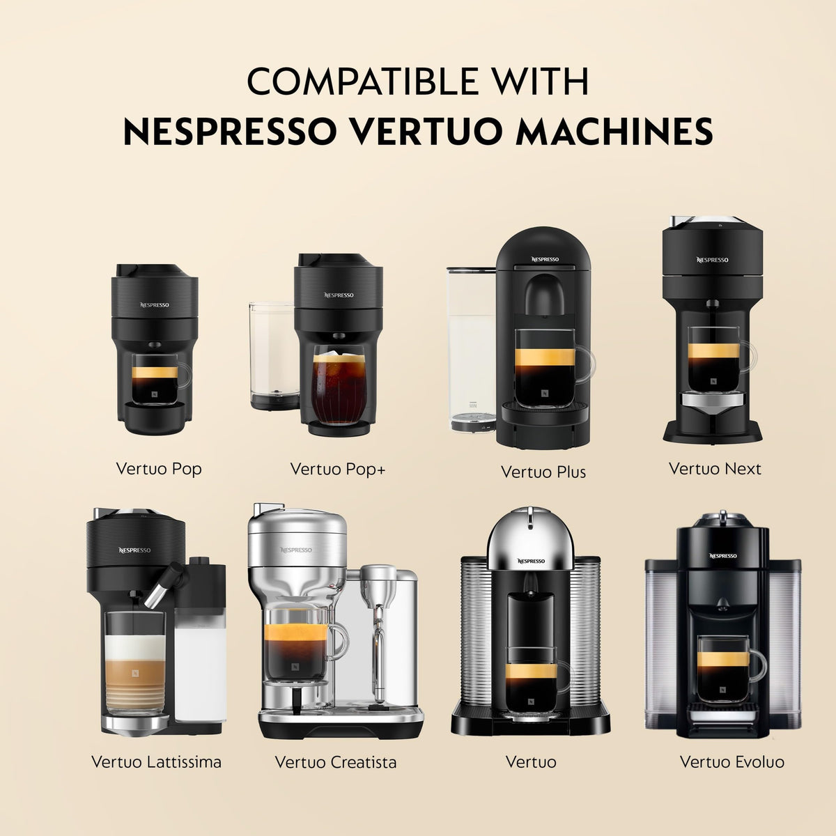 Nespresso Vertuo, Altissio, Medium Roast, 50-Count Espresso Pods