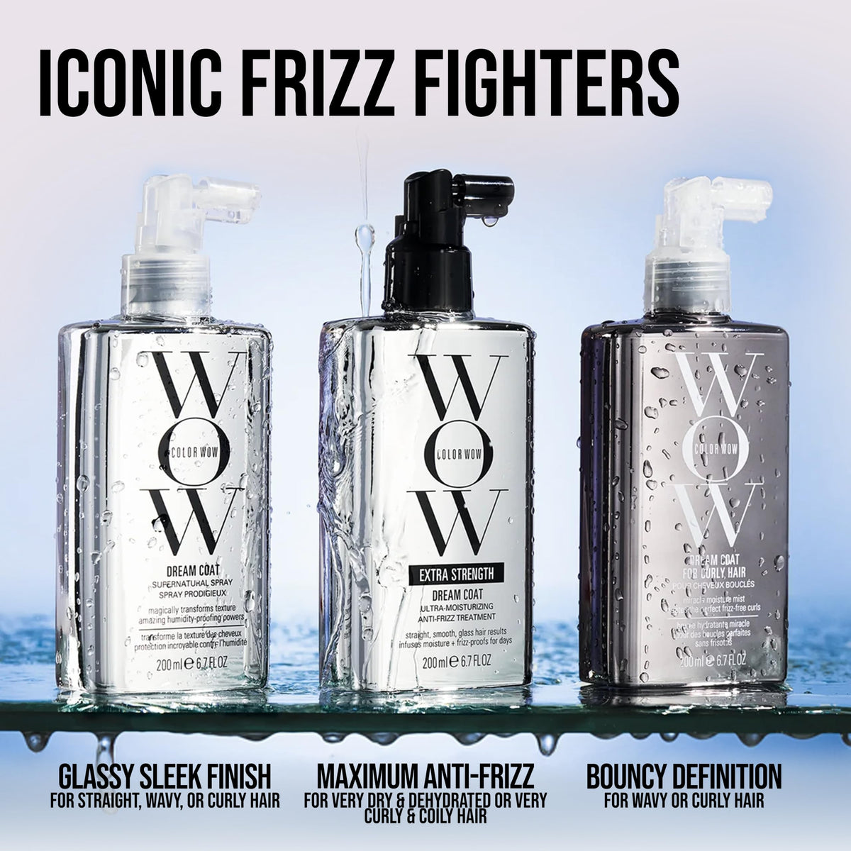 COLOR WOW Extra Strength Dream Coat – Anti-Humidity Frizz Control Spray
