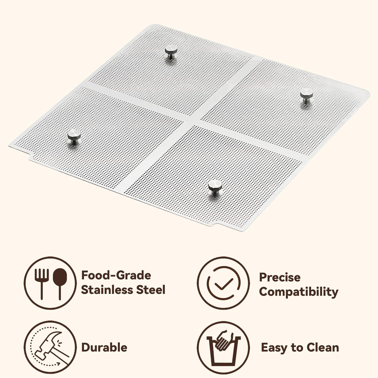 Vekclit Stainless Steel Chassis Strainer Compatible with RTIC Halftime Water Cooler 3 Gallon, Water Cooler Accessory for RTIC 3Gallon Water Cooler