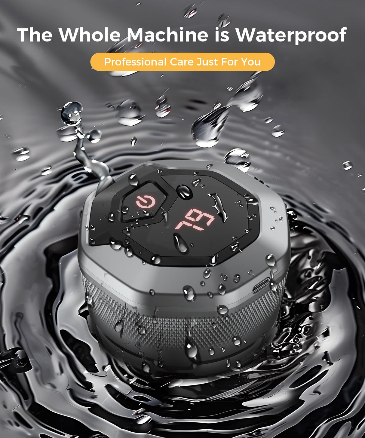 Head Shavers for Bald Men,Newly Designed Magnetic 6D Electric Razor, IPX8 Waterproof Dry/Wet, 10000 RPM High Speed Motor for Fast Shaving, USB-C Cable and Storage Bag for Home & Travel