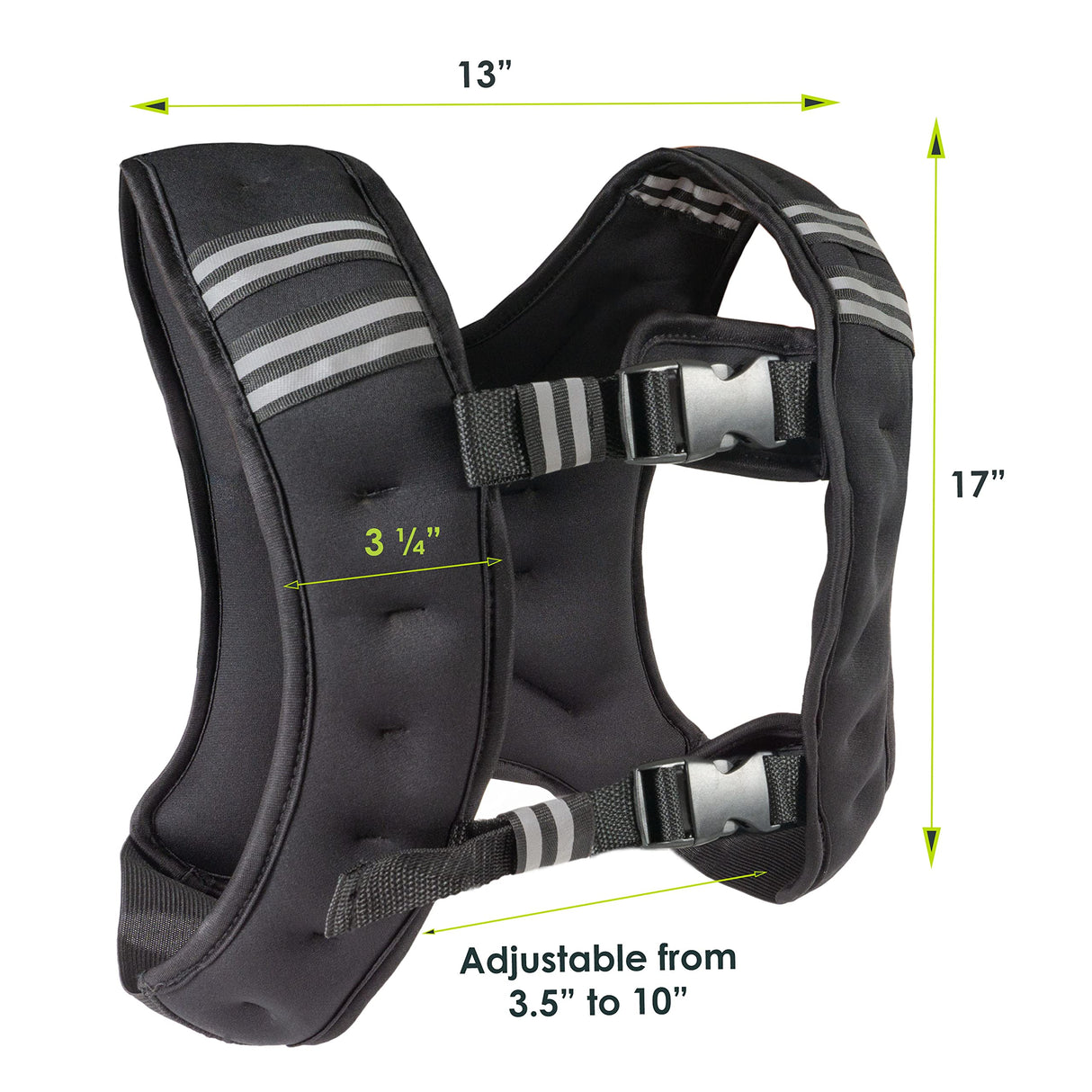 ProsourceFit Exercise Weighted Training Vest - 12lb, black