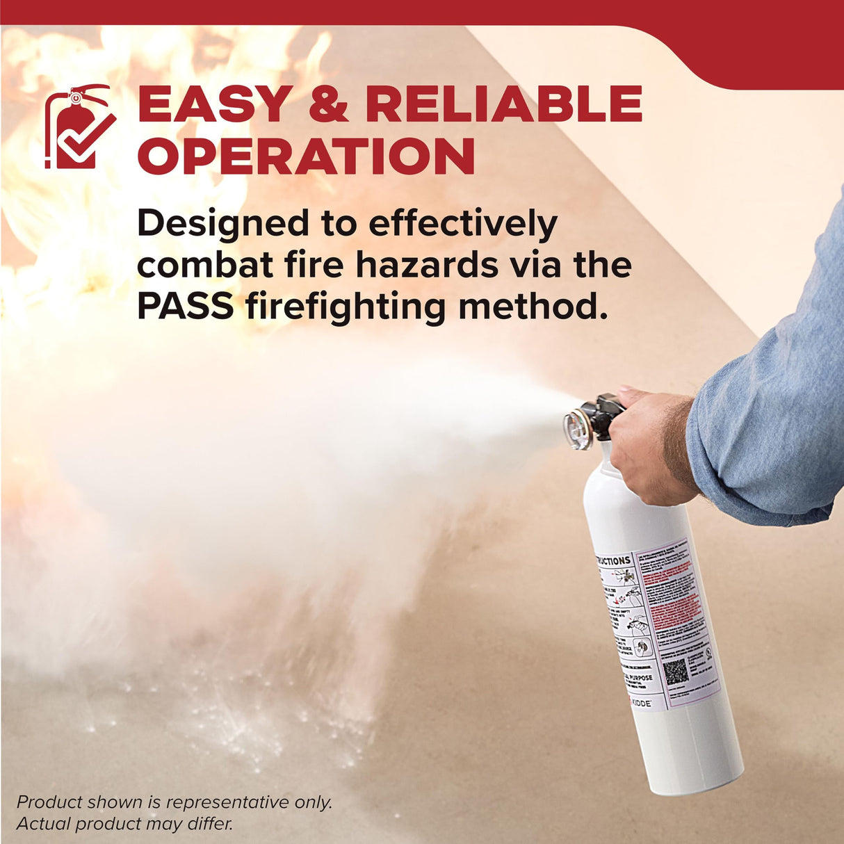 Kidde Fire Extinguisher for Kitchen, Residential, Single-Use, 711A