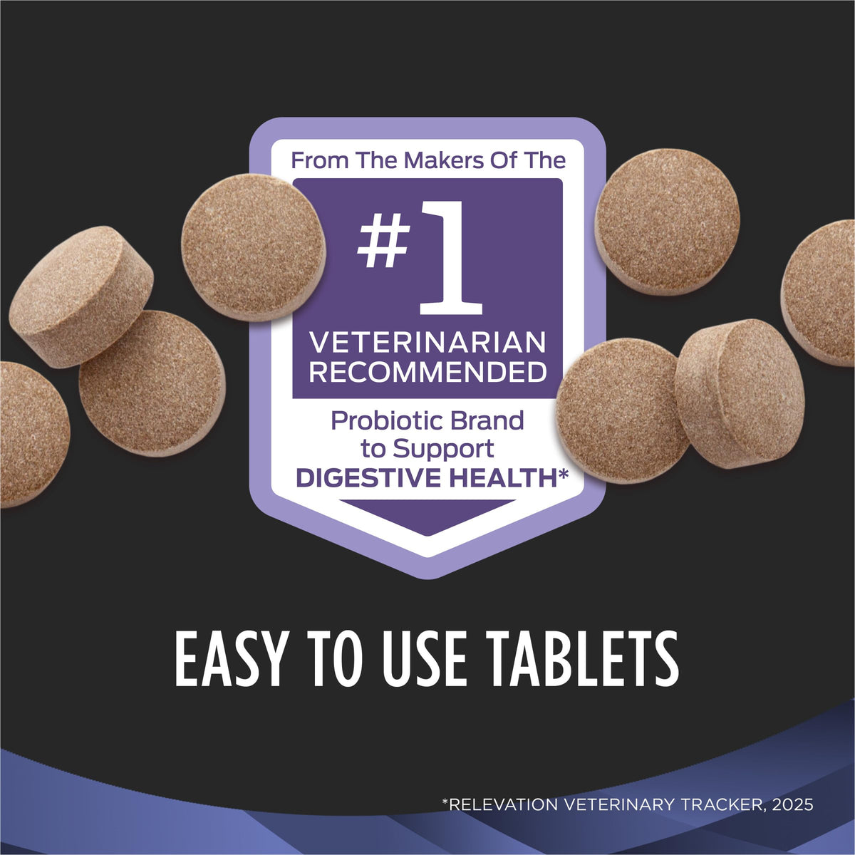 Purina Pro Plan Supplements FortiFlora Dog Probiotic Tablets, 45 Count