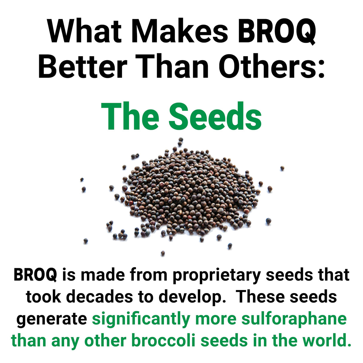 BROQ - The Gold Standard of Sulforaphane Supplements - More Sulforaphane Than Any Other Product - See Independent Lab Tests - Powerful NRF2 Activator with Glucoraphanin and Myrosinase