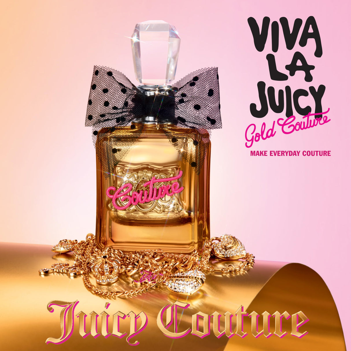 Juicy Couture Viva La Juicy Gold Eau De Parfum, Women's Perfume with Notes of Luscious Berry, Jasmine Sambac & Vanilla Cream - Fruity & Sweet, EDP Spray, 3.4 fl oz