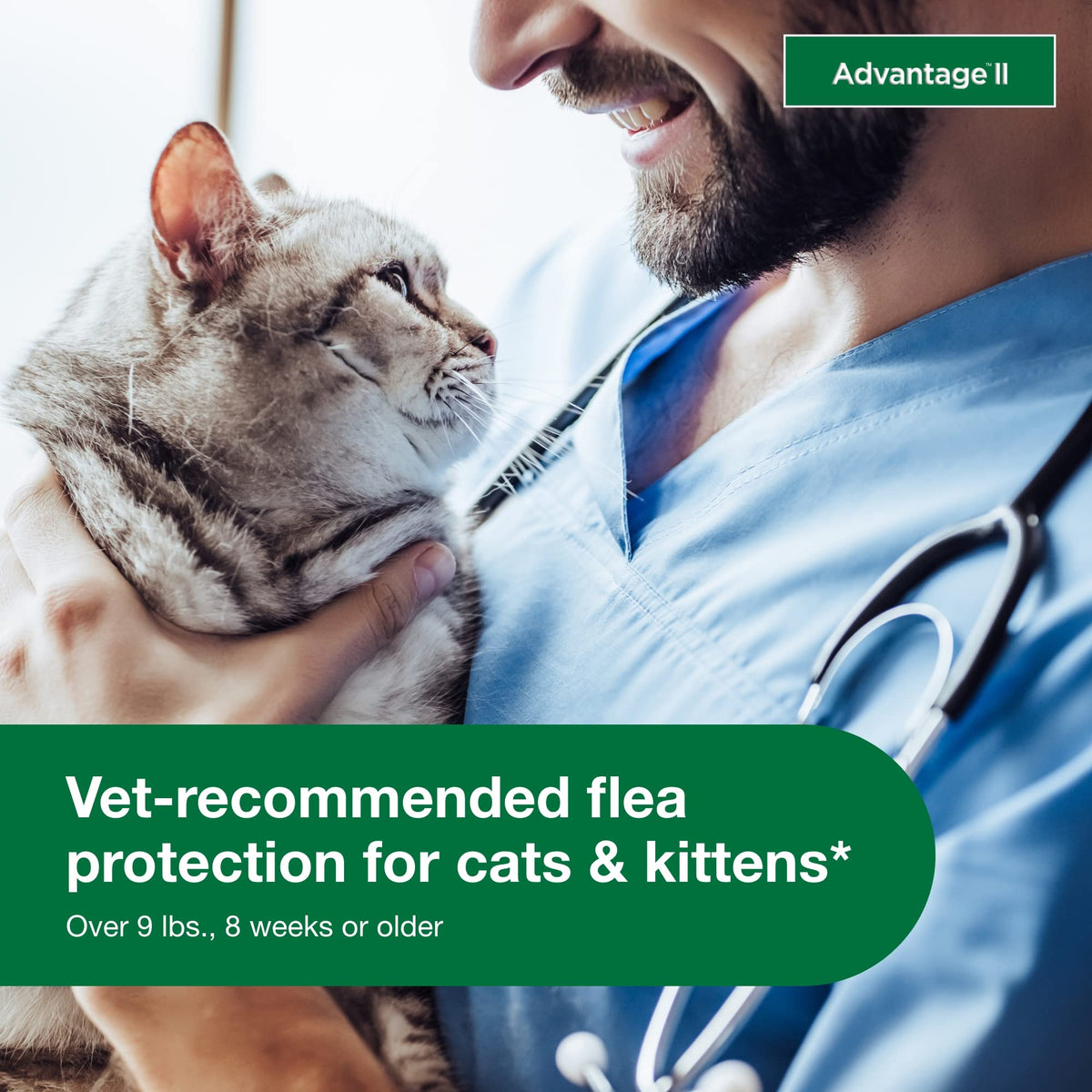Advantage II Large Cat Topical Flea Treatment & Prevention, 4ct