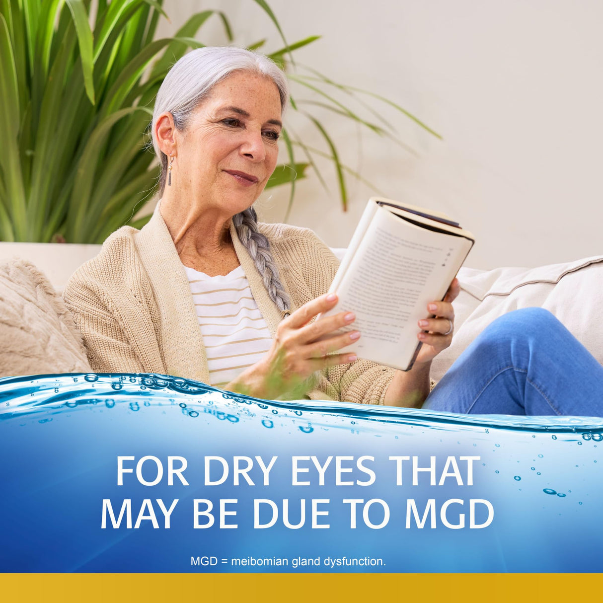 Refresh Optive MEGA-3 Lubricant Eye Drops Preservative-Free Artificial Tears, 0.01 fl oz (0.4 mL), 30 Single-Use Containers