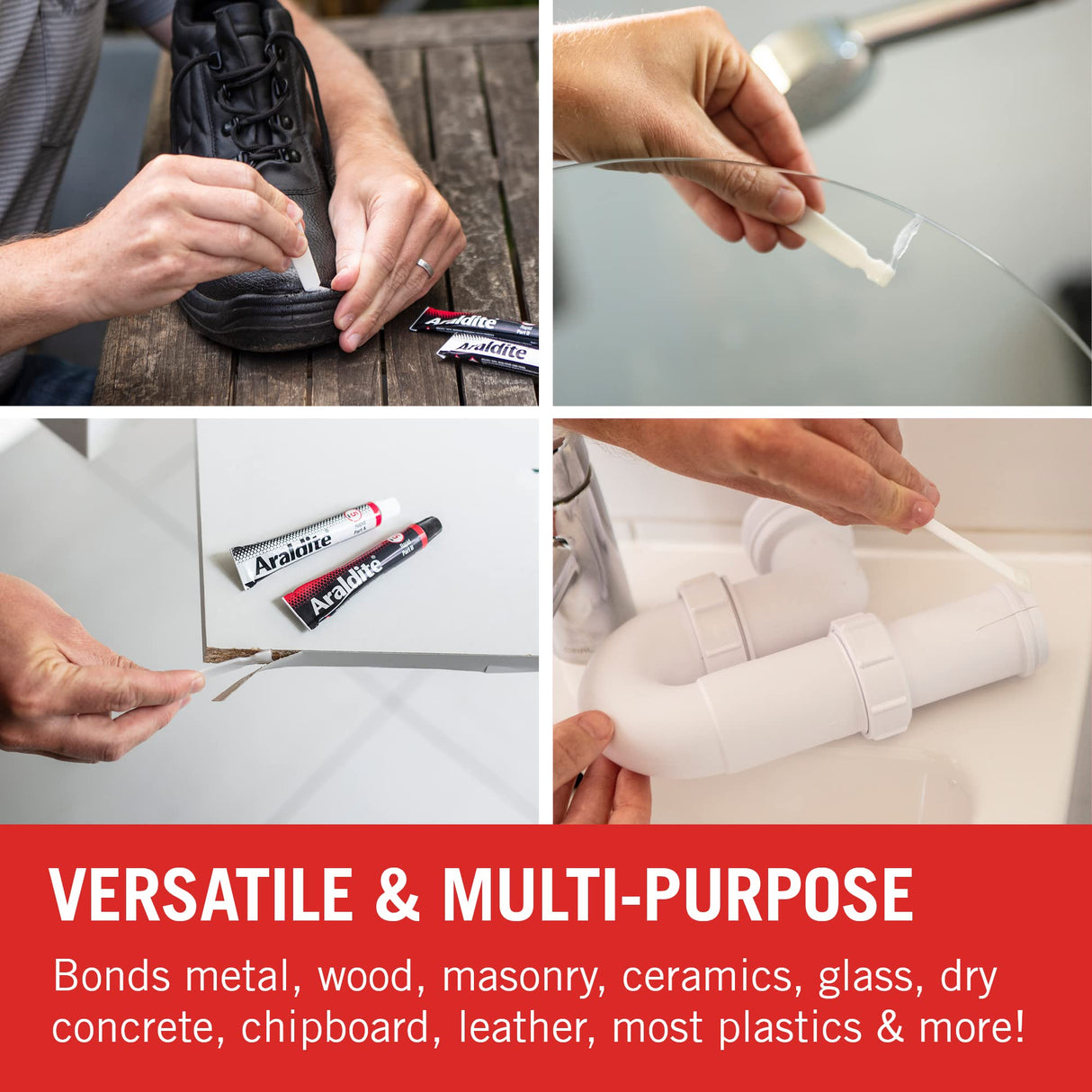 Araldite ARA-400005 Translucent Rapid Adhesive Epoxy-Sets in 5mins, 2 x 15ml, Tubes