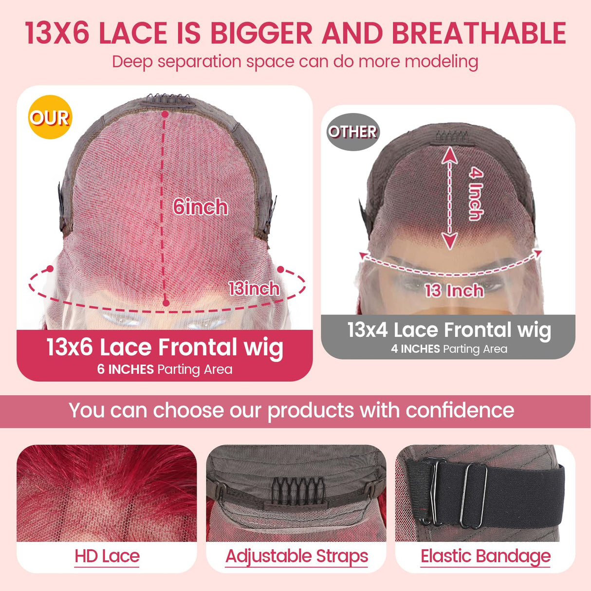 30 Inch 99J Burgundy Lace Front Wigs Human Hair 13x6 Body Wave Lace Front Wigs Human Hair Pre Plucked 200 Density Glueless HD Transparent Full Lace Frontal Wigs Human Hair Red Wigs With Baby Hair