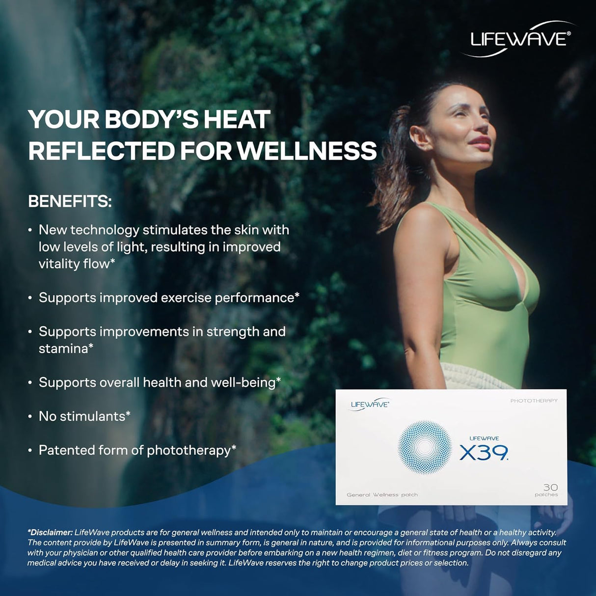 LIFEWAVE X39 Patches - Week Supply, 7 Patches - General Wellness, Phototherapy.