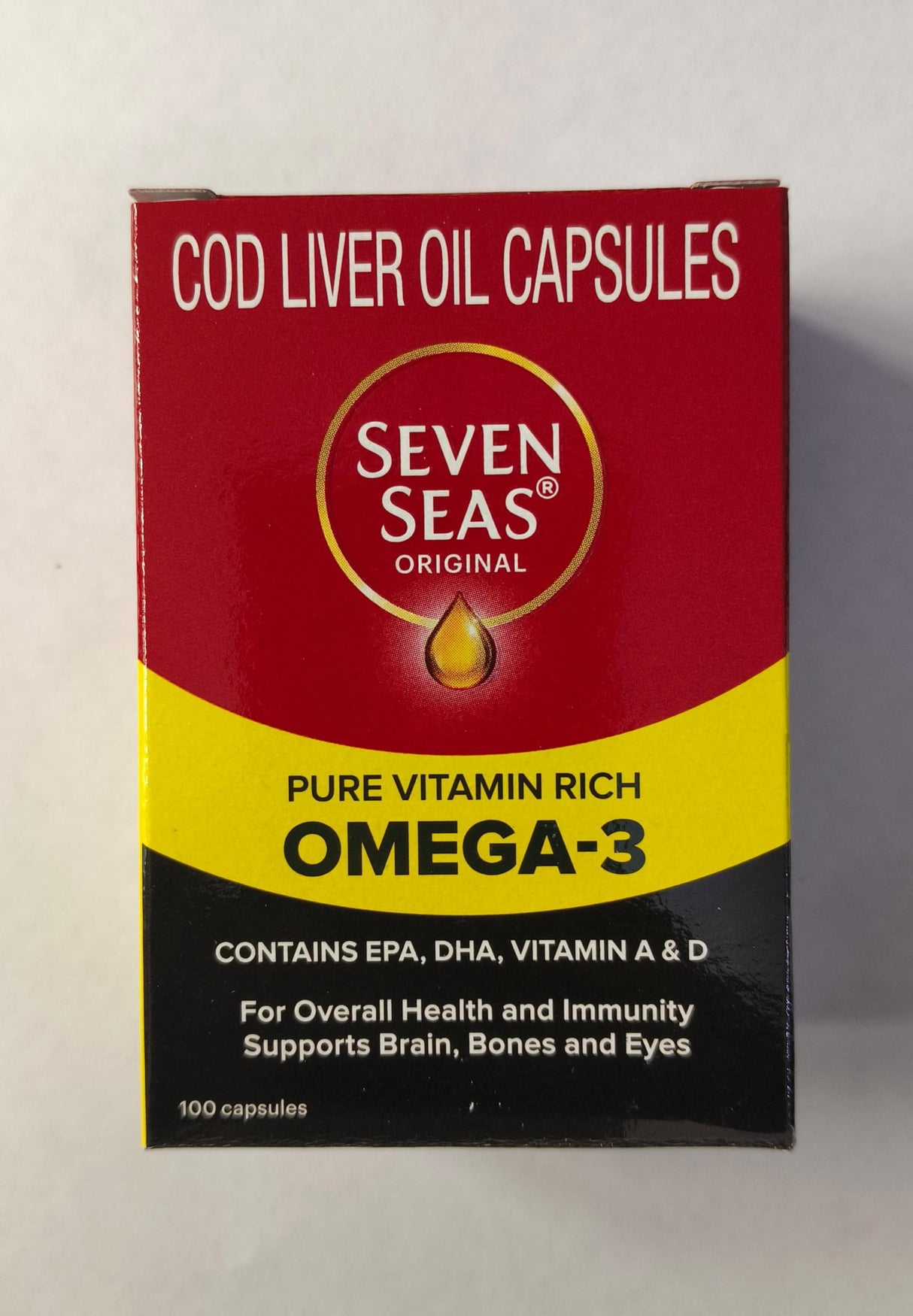 5 Pack Seven Seas Cod liver fish oil 100 Capsule