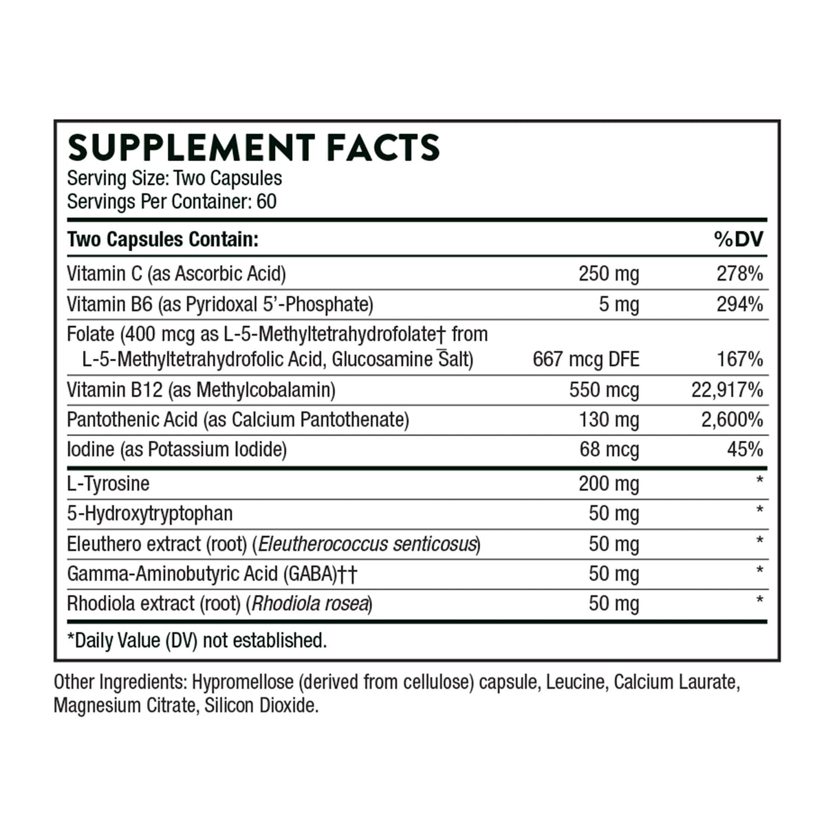 THORNE - Emotion Balance Support (Formerly Deproloft-HF) - Botanical Supplement for Positivity and Stress Management* - 120 Capsules