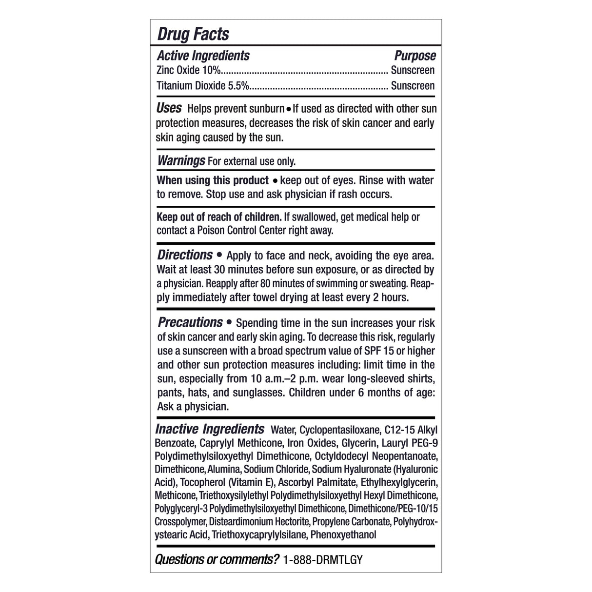 DRMTLGY Physical Tinted Moisturizer with SPF 44. Universal Tint. All-In-One Mineral Tinted Sunscreen and Foundation with Broad Spectrum Protection Against UVA and UVB Rays. FSA HSA Eligible (2.05 oz)