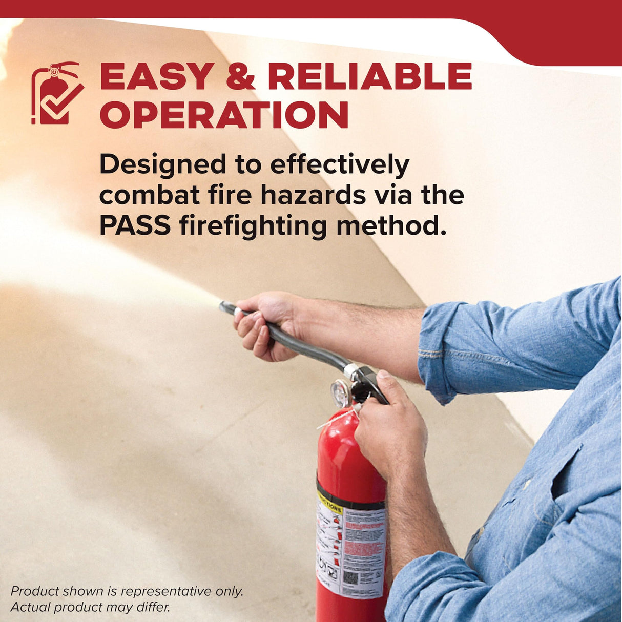 Kidde Living Area Fire Extinguisher for Home, 2-A:10-B:C, KD143-210ABC