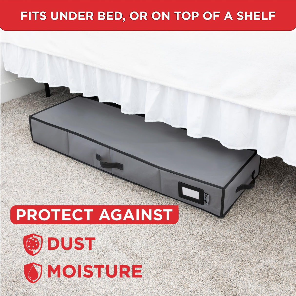 Premium Wrapping Paper Storage Container -Durable Material 600D tear-proof - Fits up to 27 Paper Rolls -Extra Pockets for Ribbons & Bows. Underbed Gift Wrap Organizer, Ideal for Holiday Christmas, etc