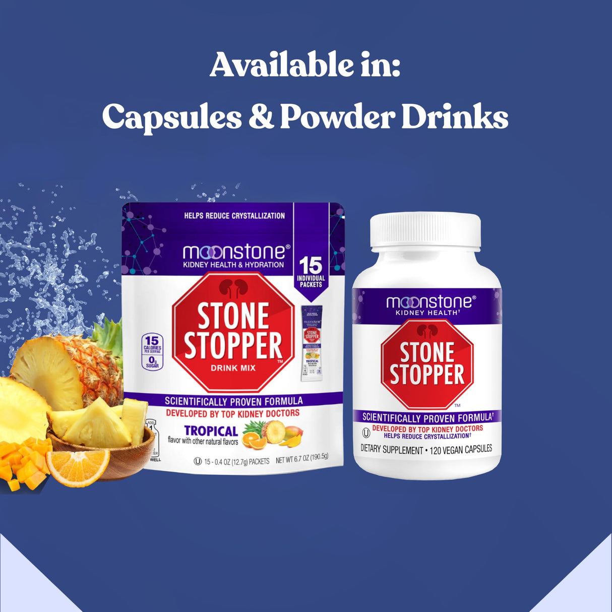 Stone Stopper Drink Mix, Lemonade, Kidney Stone Prevention, Calcium Oxalate Protector, Alkali Citrate Support, Developed by Urologists to Improve Hydration and Support Kidney Health, 15 Day Supply