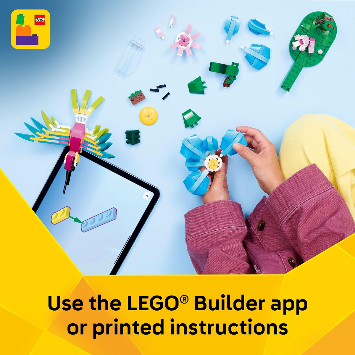 LEGO Creator 3 in 1 Wild Animals: Colorful Hummingbird 31384