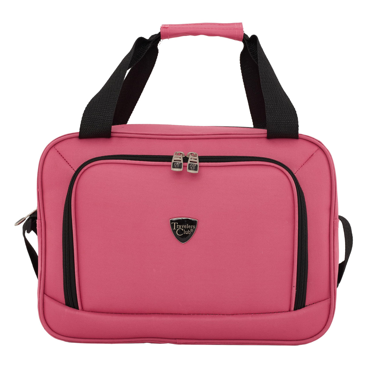 Travelers Club Chicago Hardside Expandable Spinner Luggage, Hot Pink, 5 Piece Set