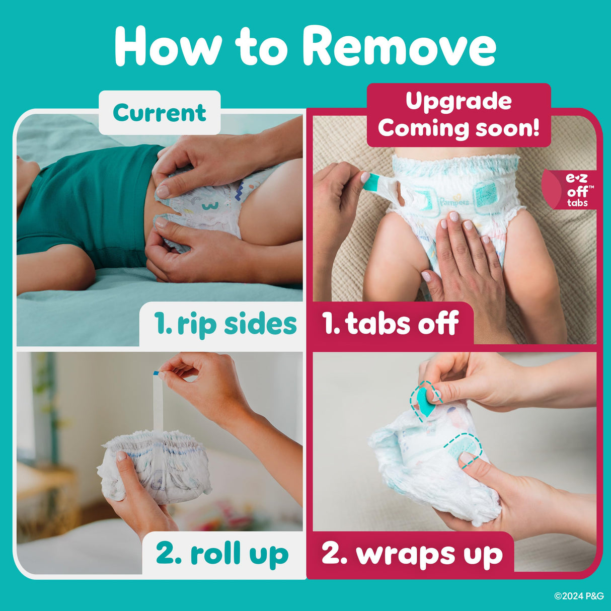 Pampers Diapers - Cruisers 360 - Size 6, 48 Count, Babyproof up to 100% Leakproof Pull-On Diaper