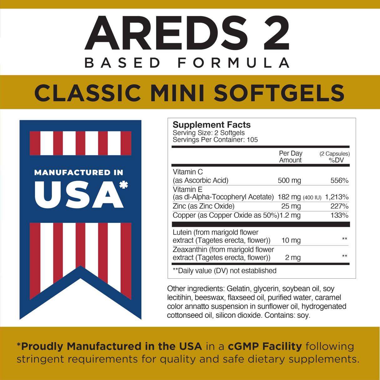 Viteyes AREDS 2 Classic Macular Health Formula Softgels, Eye Health Vitamin to Support a Healthy Macula, Lower Zinc, Eye Vitamins, Macular Vitamins, Beta-Carotene Free, 210 Softgels…